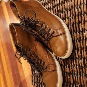 Coach Men Brown leather sneakers